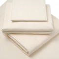 winter beige brushed cotton flat sheet - glam collections